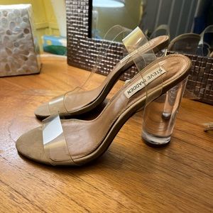 Steve Madden clear heels